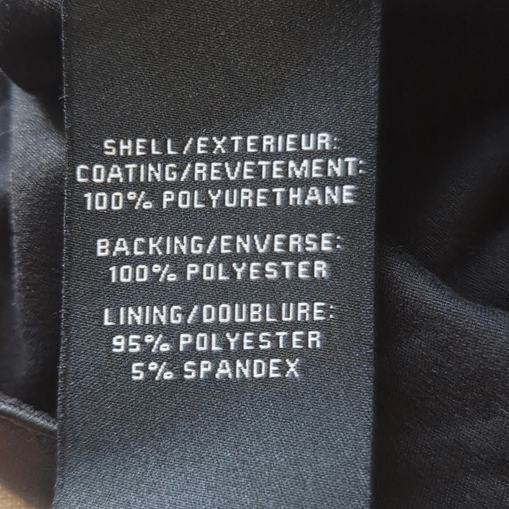 7‎ For All Mankind Black Vegan Leather Corset Top Square Neck Smocked Back Small - Picture 6 of 13